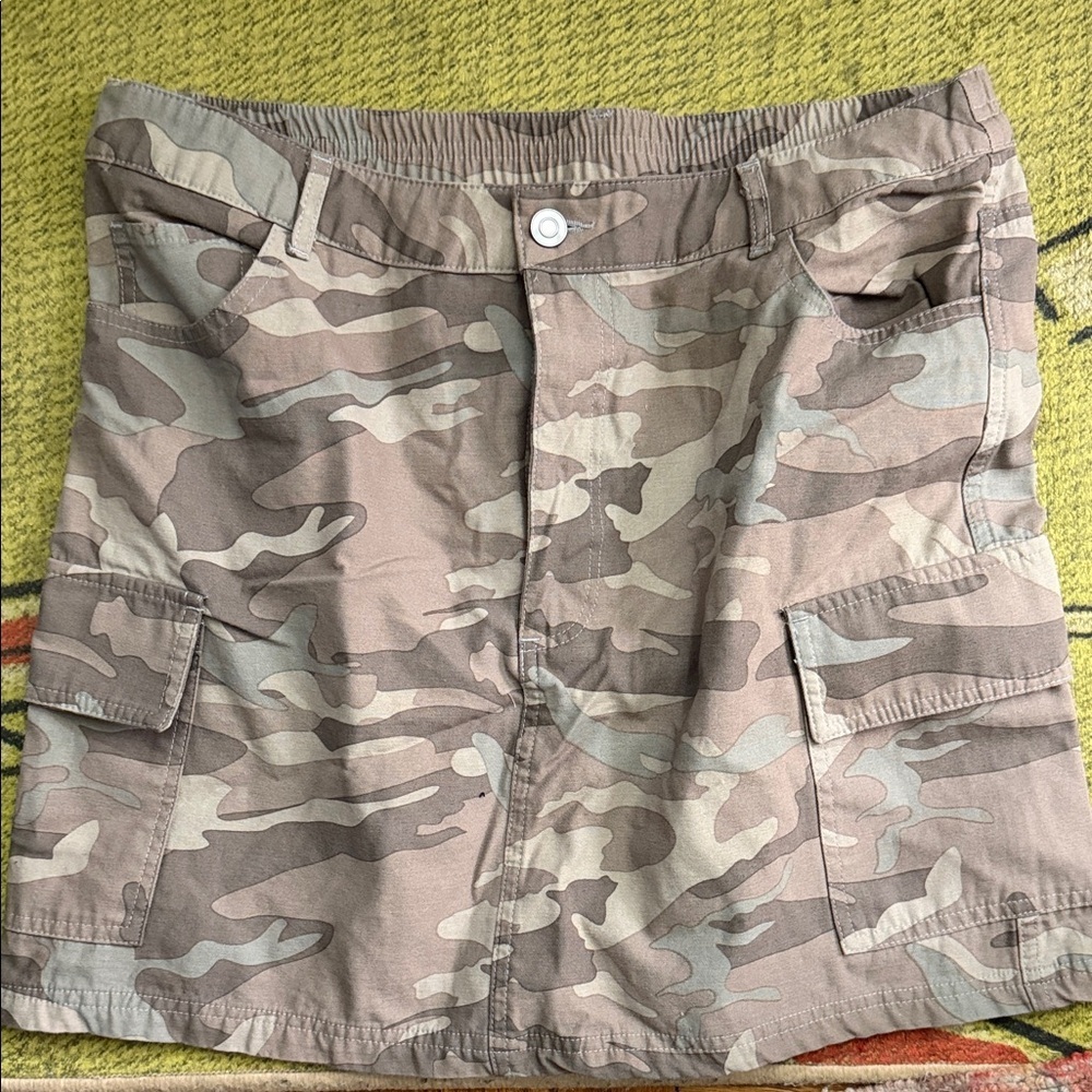 Blue rain Camouflage skirt size L - Picture 1 of 6